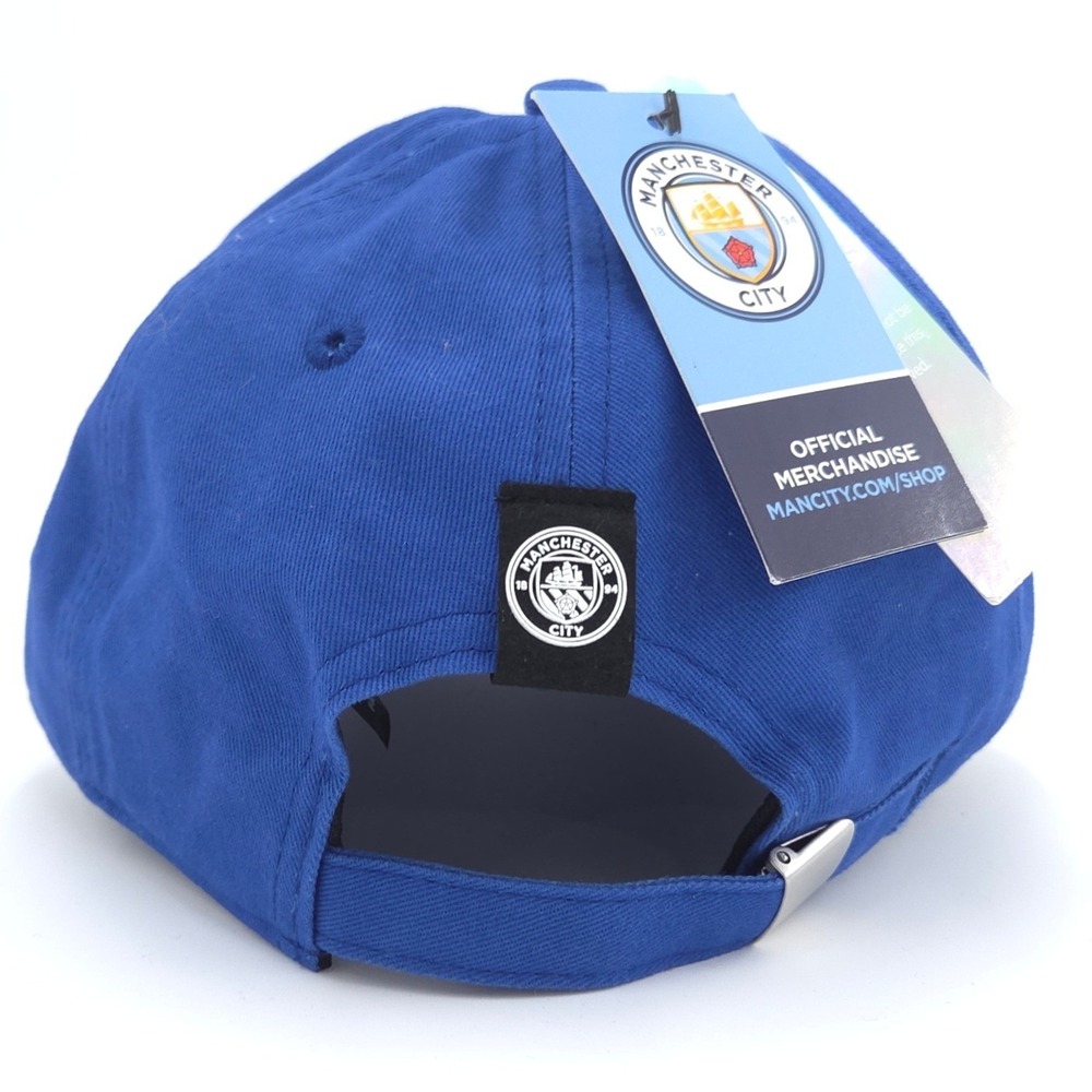 Manchester City FC Hat Blue Adjustable Soccer Dad Cap Cotton OSFM Fan Ink NEW - Picture 4 of 10